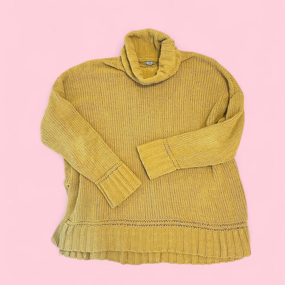 Aerie mustard yellow chunky knit